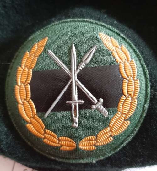 Headgear SANDF BERET WITH INFANTRY BADGE NO LABEL INSIDE for sale