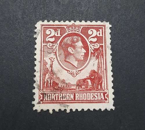 Zimbabwe, Rhodesia & Nyasaland - ** 1938 KGVI Northern Rhodesia 2d ...