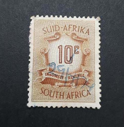 Republic of South Africa ** 1961 South Africa 10c Revenue Postage