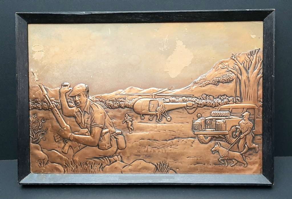 Plaques - **Rhodesian Bush War 1970s: Copper `Fireforce` & BSAP ...