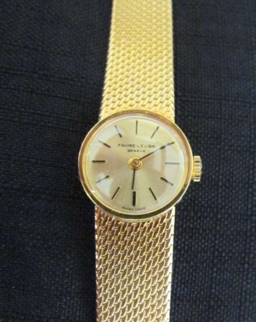 Women's Watches - FAVRE LEUBA 18ct Gold Ladies Wristwatch=Geneva=SWISS ...