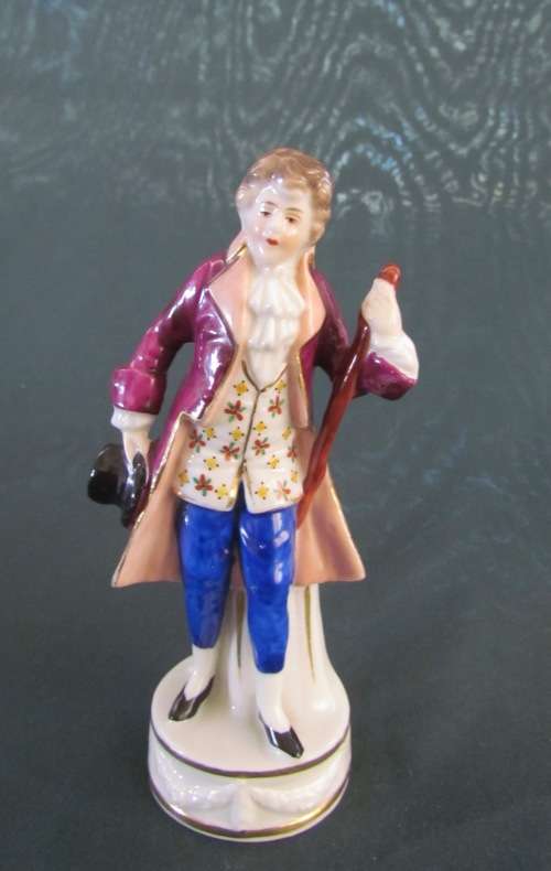 English Porcelain CHELSEA PORCELAIN FACTORY=FIGURINE=Gold Anchor Mark