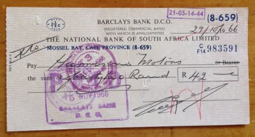 Barclays Pay In Cheque