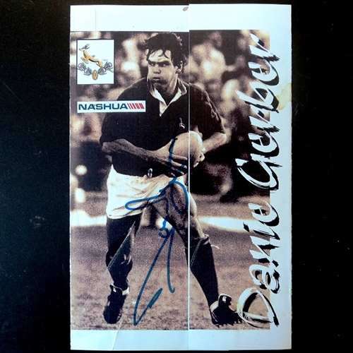 Danie Gerber Rugby Springbok Sporting Memorabilia - DANIE GERBER. Springbok Rugby. Benefit Lunch ...
