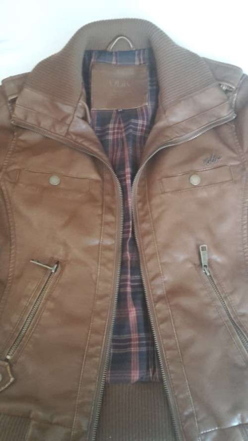 Jackets & Coats Tan Faux Leather Jacket from Truworths was listed for