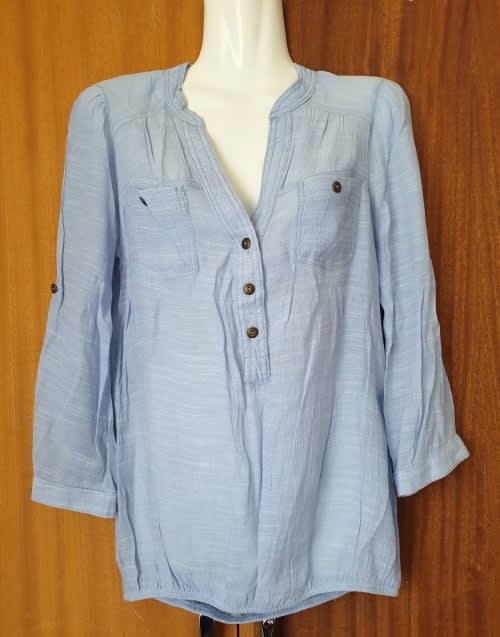 T-shirts & Tops - Stunning Light Blue Bubble Top from Truworth for sale ...