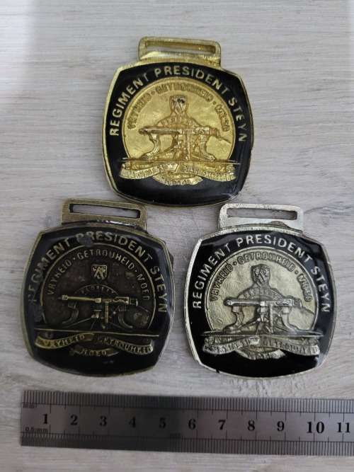 South African Army Regiment Pres Steyn Medals for sale in
