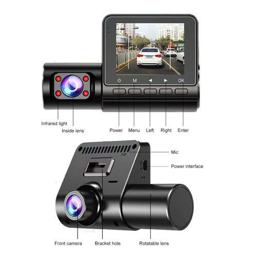 Front & Rear View Cameras 1080P Dual Camera Car Dash Cam CTCG50 for