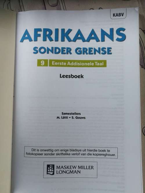 Afrikaans Non-Fiction - Afrikaans Sonder Grense: Graad 9 En 10 ...