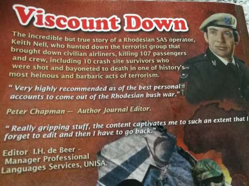 Books - Signed VISCOUNT DOWN Complete Story Rhodesian Viscount ...