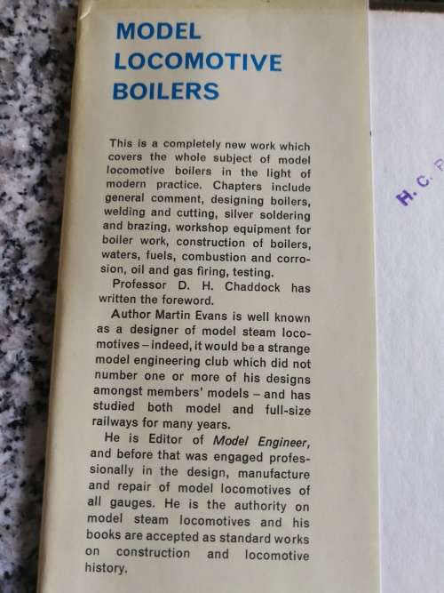 Engineering MODEL BOILERS Their Design and Construction MARTIN EVANS trains