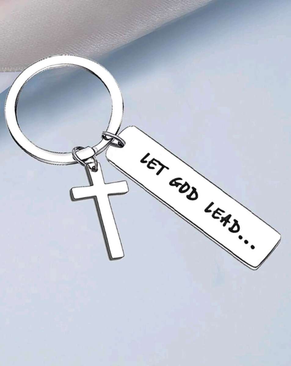 Keyrings & Novelty Christian Keyring Let God Lead for sale in