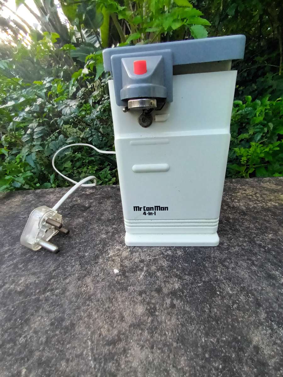 Can Openers Mr Can Man 4 in 1 Electric Can & Bag Opener, Knife