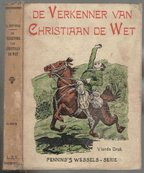 Fig 1. Foto van een kinderboek van L. Penning over Boerenleider Christiaan de Wet - [Bidorbuy