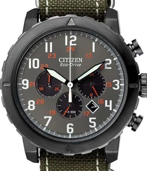 citizen eco drive military style watch
