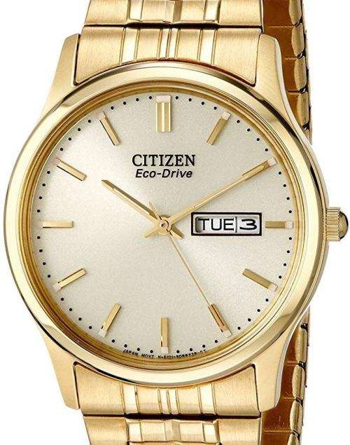 citizen eco drive gold mens watch