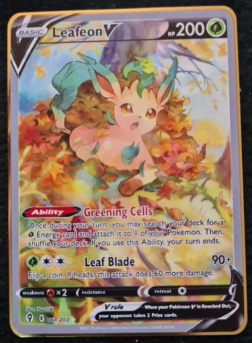 Other Merchandise - Pokemon - Custom Gold Metal Card - Leafeon V was ...