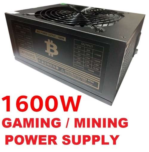 Power Supplies !! 1600W GAMING POWER SUPPLY (90 PLUS GOLD, 99 POWER