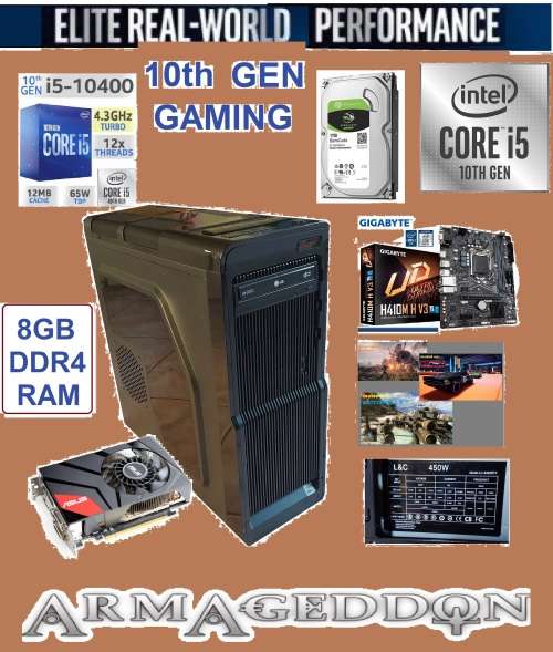 PC Desktops & AllinOnes !! INTEL CORE i5 10TH gen + 2GB GPU GAMING