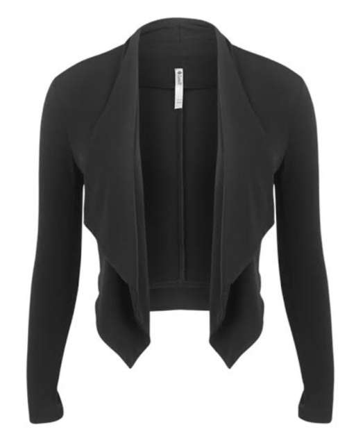 Jackets & Coats Stretch jersey cropped waterfall jacket. From R30