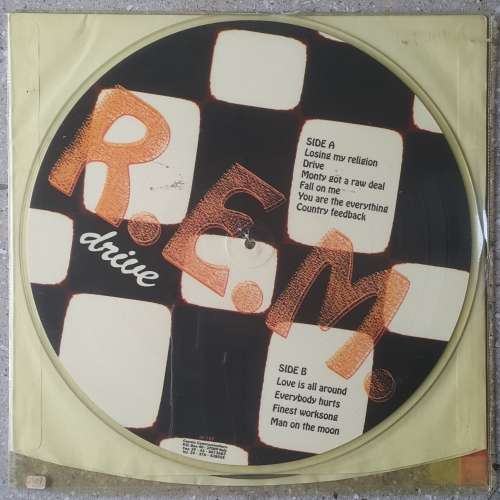 Pop Rock R.E.M. `DRIVE` Vinyl, LP, Picture Disc, Unofficial Release