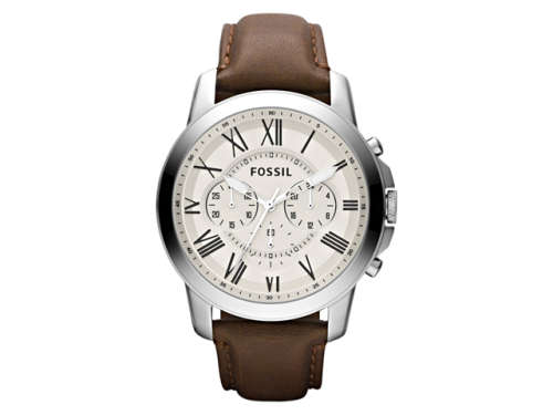 Men's Watches - Fossil Grant Chronograph Leather Men's Watch was sold ...