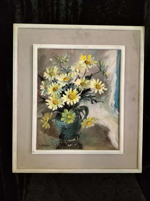 Paintings MAWright Painting of a Jug of Daisies for sale in Durban