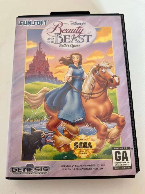 Games - Sega Genesis game - Beauty and the Beast Belle`s quest 16bit ...