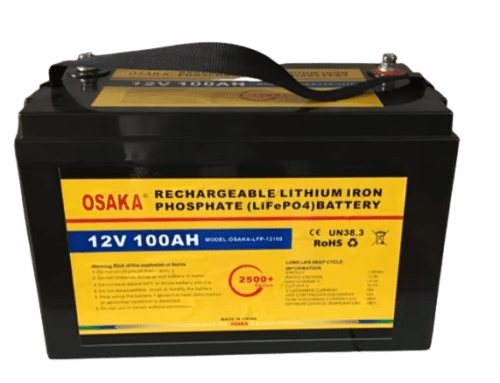 Osaka 12V 100Ah Lithium-Ion Phosphate (LiFePO4) Battery