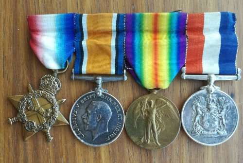 World War 1 - WW1 Group Medals Awarded to PTE H.W. HONOUR.4TH S.A.I ...