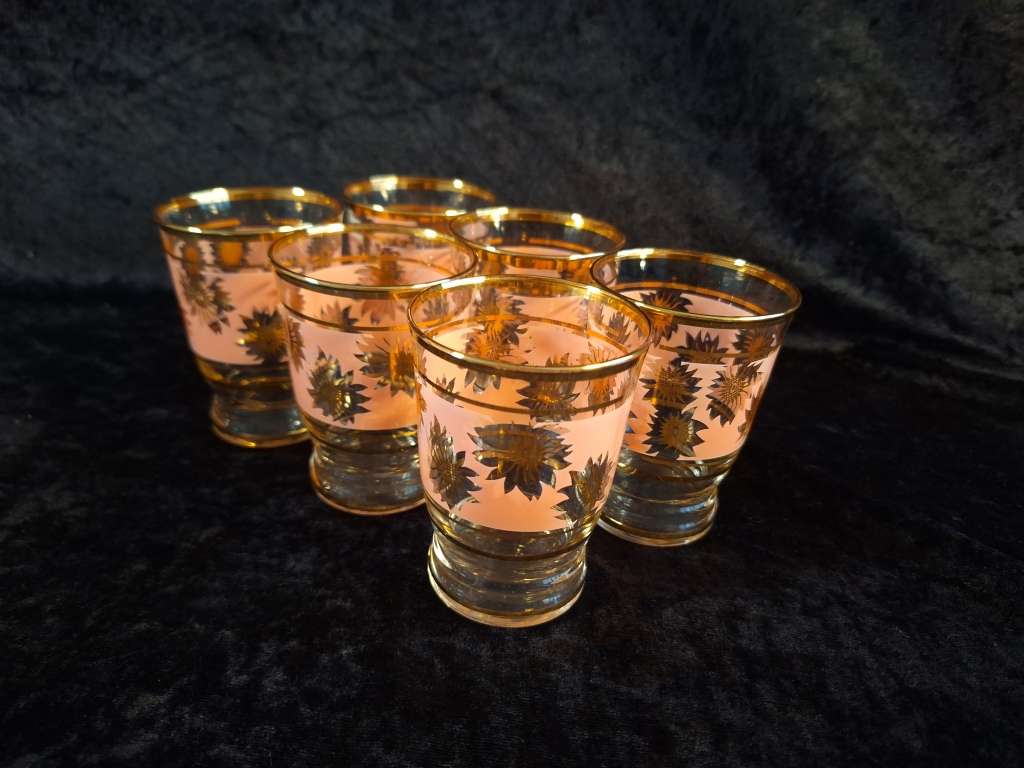 Drinking Glasses & Stemware Beautiful Vintage 1970`s Breakfast