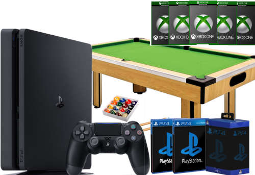 Consoles - PS4 Console or Snooker Table or Gaming Headset or PS4 Care ...