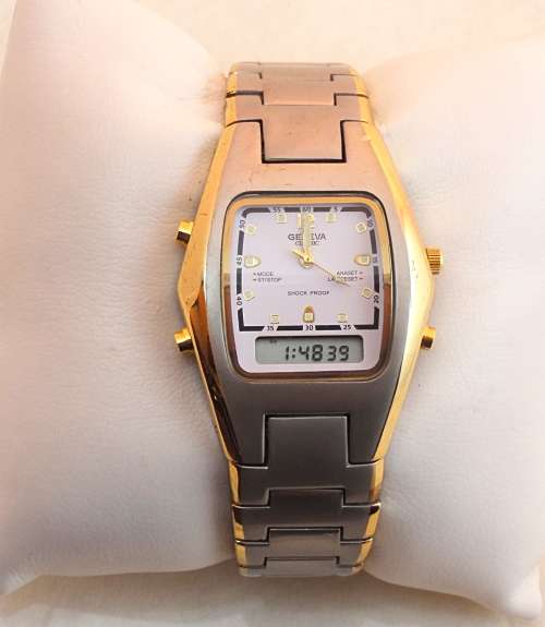 Men's Watches Genuine Geneva Watch Analogue and Digital New Batteries was sold for R99.00