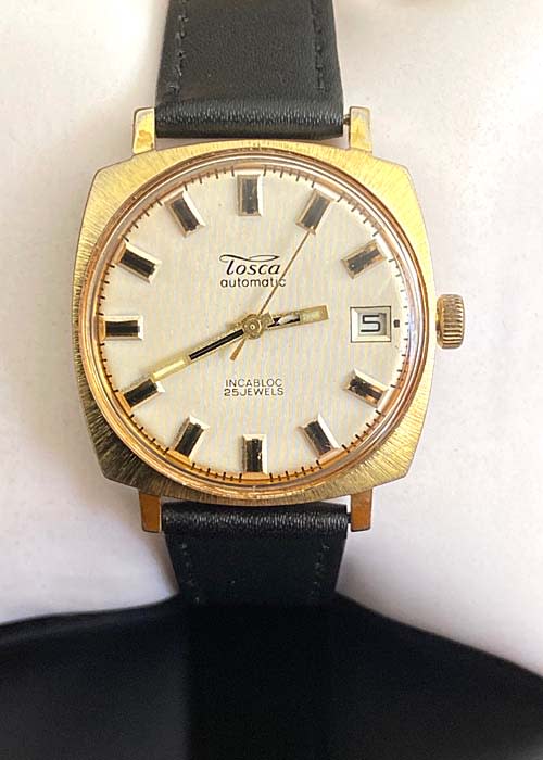 Men's Watches - VINTAGE SWISS MADE TOSCA MEN'S WATCH, AUTOMATIC, WITH ...