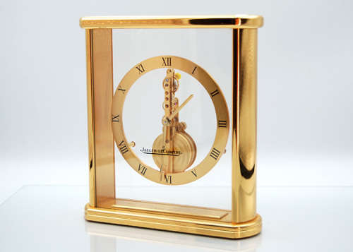 Mantel Clocks Jaeger LeCoultre Skeleton Baguette Clock c 1960