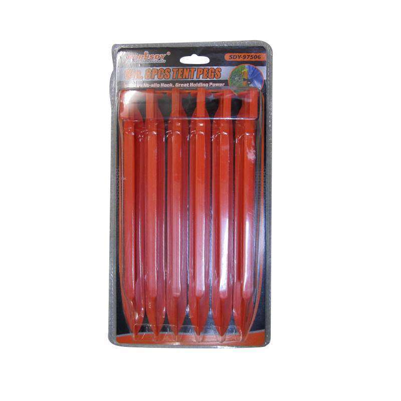 Pegs & Extras 6pc 9in Tent Pegs Heavy Duty was sold for R8.00 on 29