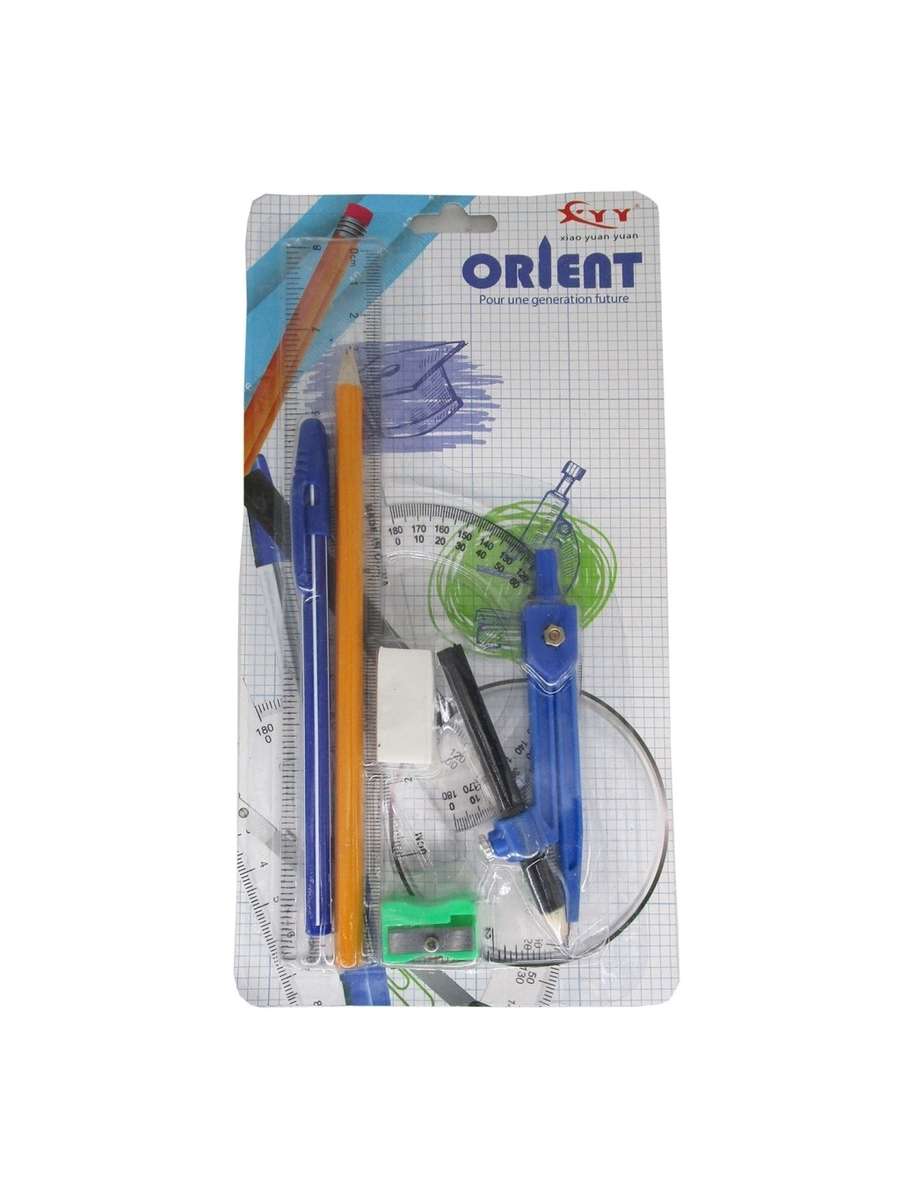 Rulers & Math Sets - 9PC Math Stationery set, Back2School Special ...