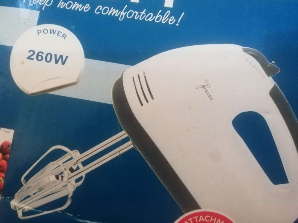 Mixers & Attachments Electric Mixer, 260W, 7 speed settings, fast and