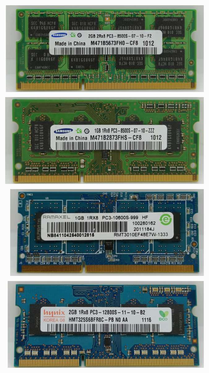Eagle Ram Memory Memory (RAM) - 4 x Variety Laptop Ram Modules, as per pictures for sale ...