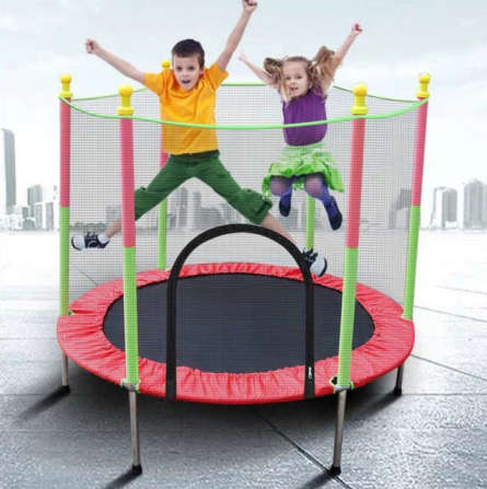 Trampolines - Kids Mini Trampoline With Net Pad 89 x 27 x 20cm for sale ...