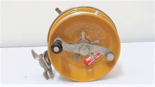 Vintage Charles Alvey & Son Fishing Reel Brown No. 500A , Made in Australia  