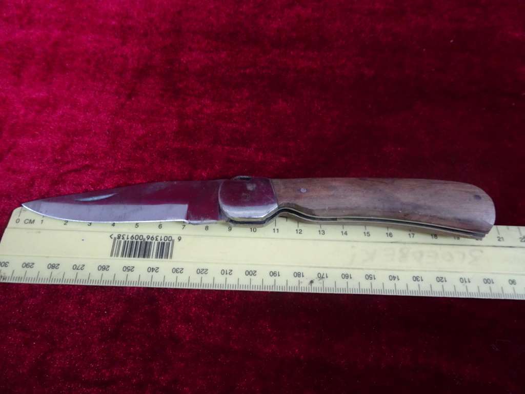 Other Antiques & Collectables - Vintage Pocket Folding Knife With Wood