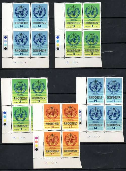Zimbabwe, Rhodesia & Nyasaland - RHODESIA CLEARANCE OF UMM CONTROL BLKS ...