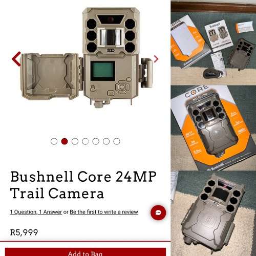 bushnell core 24mp no glow trail camera