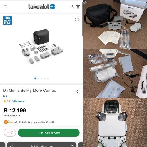 Drones Dji Mini 2 Se Fly More Combo (Brand New) for sale in Durban