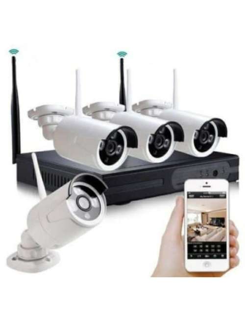Surveillance Cameras 4 CHANNEL WIRELESS SECURITY CAMERA SET cctv