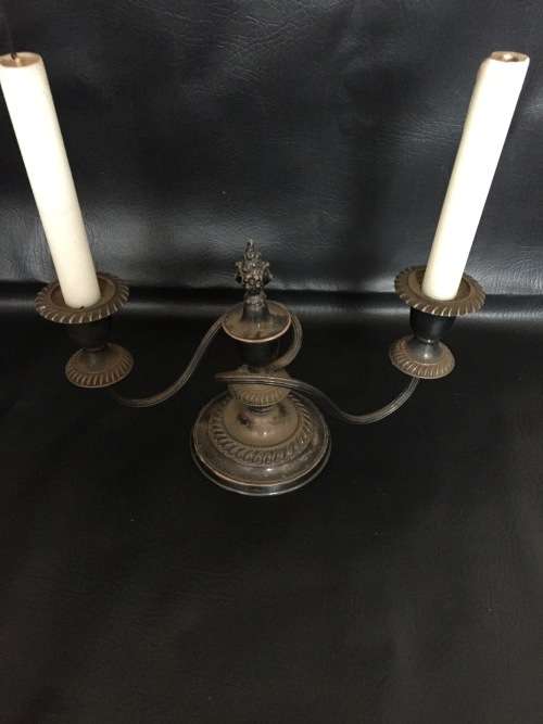 Other Antiques & Collectables Beautiful silver plated candle holder made in England was sold