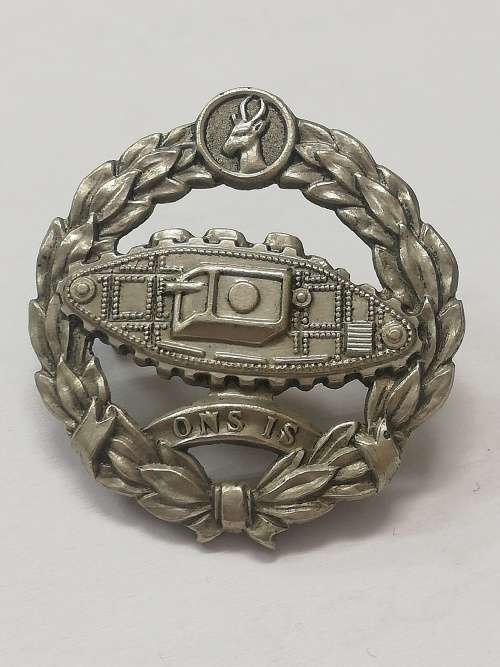 South African Army - South african tank regiment Badges was listed for ...