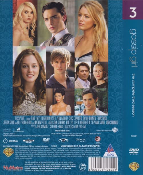 Gossip Girl: The Complete Third Season DVD