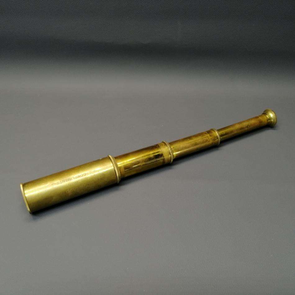 Telescopes Vintage Brass Extendable Brass Telescope!!! was sold for